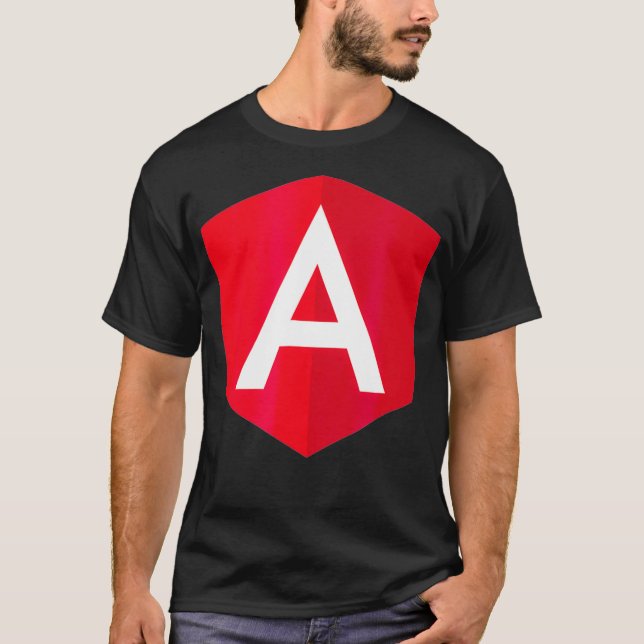 Camiseta Desarrollador de JavaScript de JS angular (Anverso)