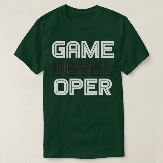 Camiseta Desarrollador de juegos 1 (Diseño del anverso)