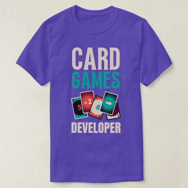 Camiseta Desarrollador de juegos de tarjetas (Diseño del anverso)