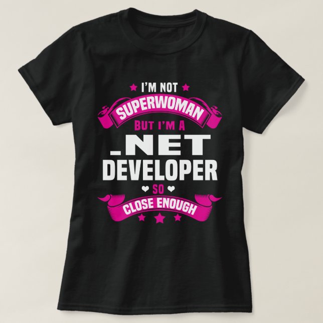 Camiseta Desarrollador de .Net (Diseño del anverso)