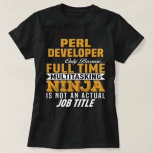 Camiseta Desarrollador de Perl