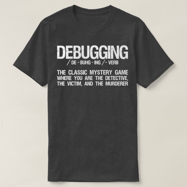 Camiseta Desarrollador de programadores de definición de de (Diseño del anverso)