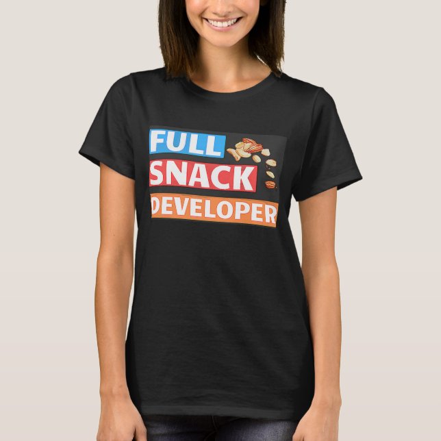 CAMISETA DESARROLLADOR DE SNACK COMPLETO - PUN DEL DESARROL (Anverso)