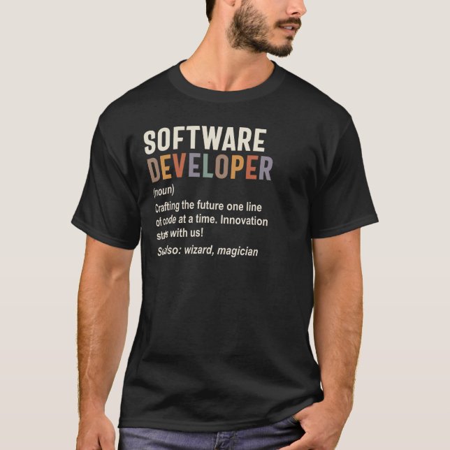 Camiseta Desarrollador de software (Anverso)