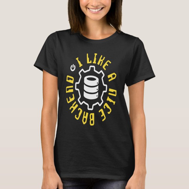 Camiseta Desarrollador de software backend Ingeniero inform (Anverso)