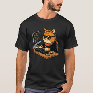 Camiseta Desarrollador de Software de Gato Hombre y Mujer C