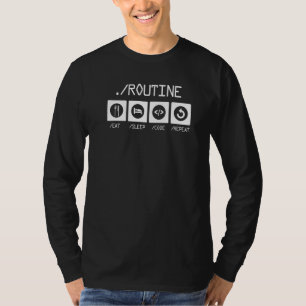 Camiseta Desarrollador de software de repetición de código 