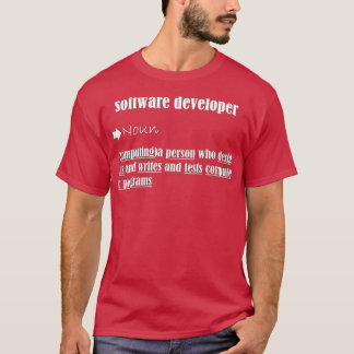 CAMISETA DESARROLLADOR DE SOFTWARE DEFINICIÓN GIFTCODERCOMP