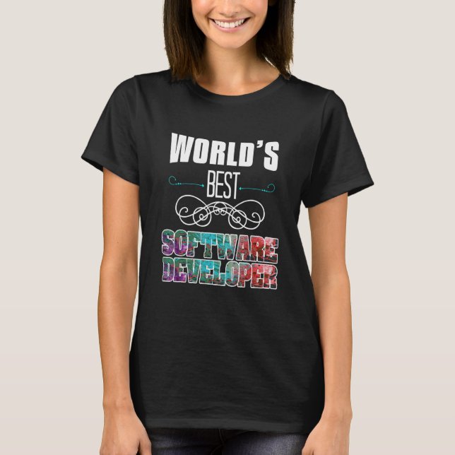 Camiseta Desarrollador de software del mundo (Anverso)