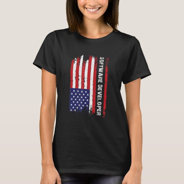 Camiseta Desarrollador de software experto de programación  (Anverso)