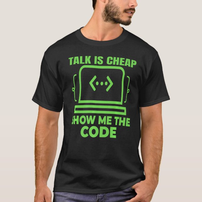 Camiseta Desarrollador de software experto en programación  (Anverso)