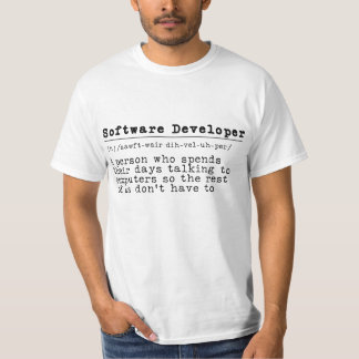 Camiseta Desarrollador de software: "Hablo Binario fluente"