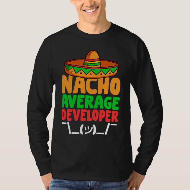 Camiseta Desarrollador de software promedio nacho Programa  (Anverso)