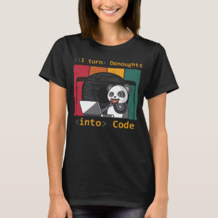 Camiseta desarrollador de software web doughnut donuts pand