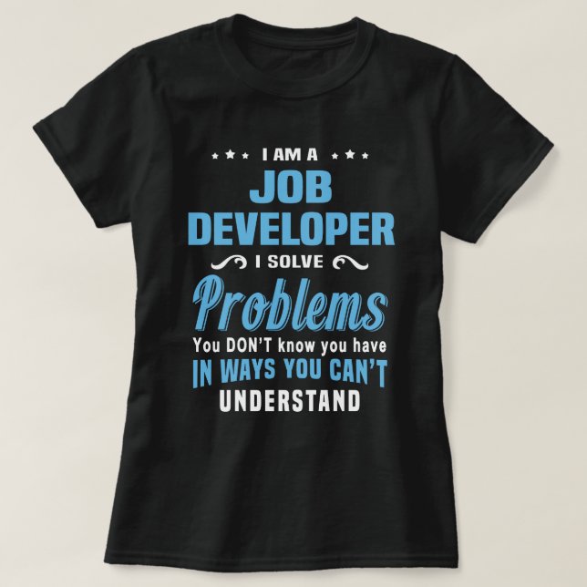 Camiseta Desarrollador de trabajos (Diseño del anverso)
