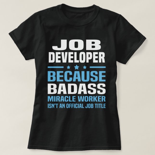Camiseta Desarrollador de trabajos (Diseño del anverso)