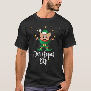 Camiseta Desarrollador Elf Squad Hombres Navidades Familia