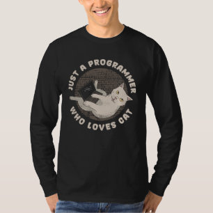 Camiseta Desarrollador Felino Codificador  Ingeniero de Sof