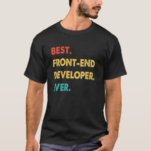 Camiseta Desarrollador front-end Retro Mejor Desarrollador