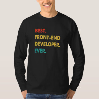 Camiseta Desarrollador front-end Retro Mejor Desarrollador