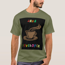 Camiseta Desarrollador Java T-Shirt Black