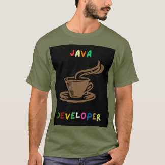 Camiseta Desarrollador Java T-Shirt Black