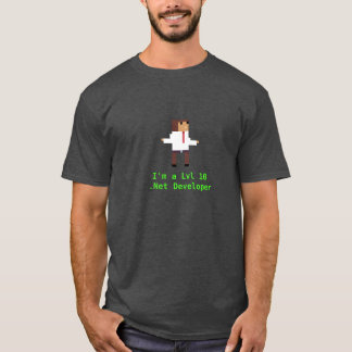 Camiseta Desarrollador Lvl 10 dotNet (grande)
