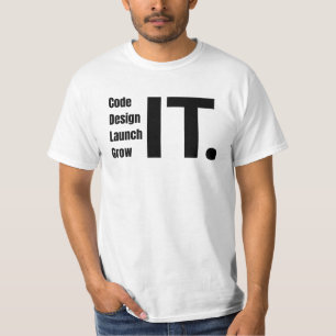 Camiseta Desarrollador Minimalista de código, diseño, lanza