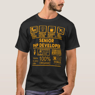 CAMISETA DESARROLLADOR PHP DE ALTO NIVEL - DISEÑO NIZADO 20