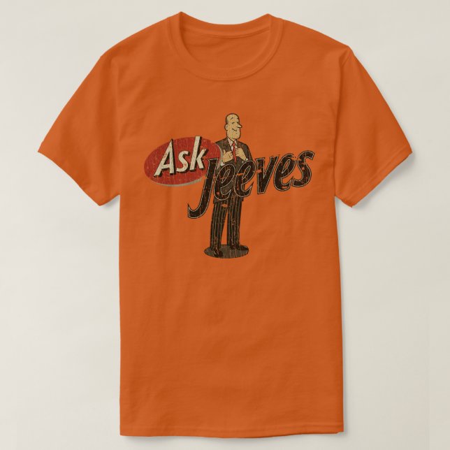 Camiseta Desarrollador web Ask Jeeves 1995 (Diseño del anverso)