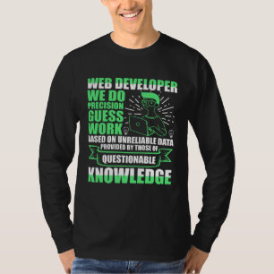Camiseta Desarrollador Web Hacemos Trabajo de Suposición Pr