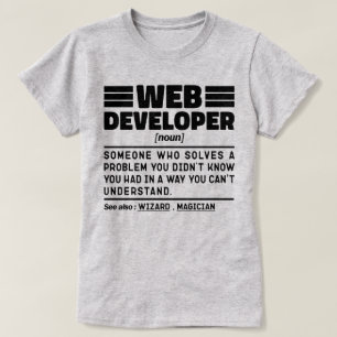 Camiseta Desarrollador Web Noun Guay Computer Programation 