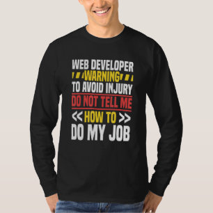 Camiseta Desarrollador Web Programador de Sitio Web Codific
