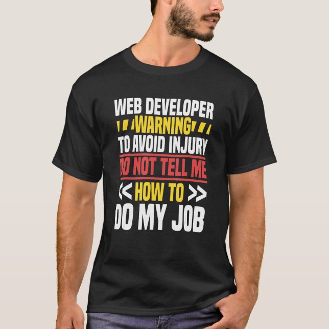 Camiseta Desarrollador Web Programador de Sitio Web Codific (Anverso)
