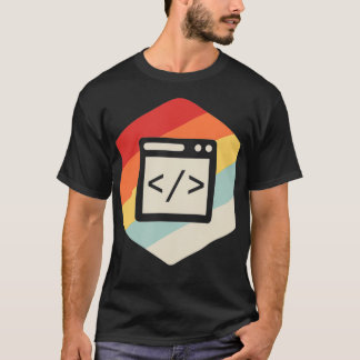 Camiseta Desarrollador web retro vintage - CSS JavaScript y