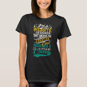 Camiseta Desarrollador web Soy un diseñador web Soy Guay cr