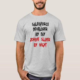 Camiseta Desarrollador Zombie Slayer Salesforce