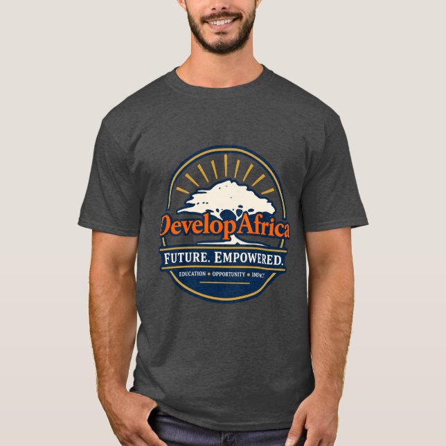 Camiseta Desarrollar la Firma Empoderada del Futuro de Áfri (Anverso)