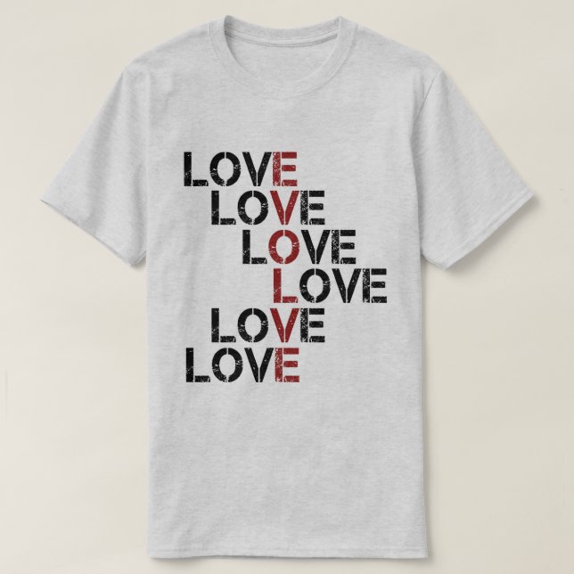 Camiseta Desarróllese en amor (Diseño del anverso)