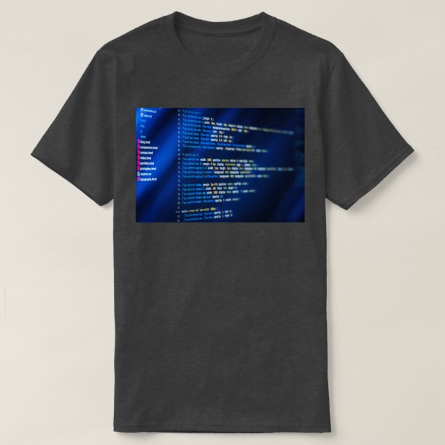 Camiseta Desarrollo de código HTML y CSS (Diseño del anverso)