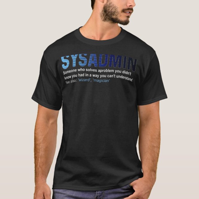 Camiseta Desarrollo de software de soporte técnico de defin (Anverso)