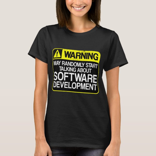 Camiseta Desarrollo de Software Programación de Computadora (Anverso)