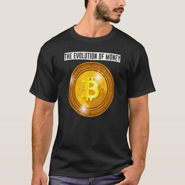 Camiseta Desarrollo Evolutivo De Moneda De Cripto De Dinero (Anverso)