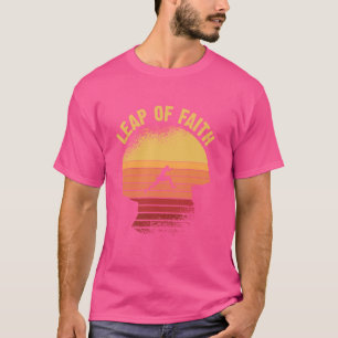 Camiseta desarrollo personal Mindset retro Salto de Fe