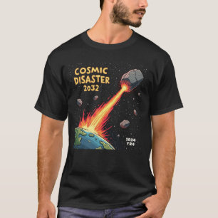 Camiseta Desastre cósmico de impacto de asteroides 2032