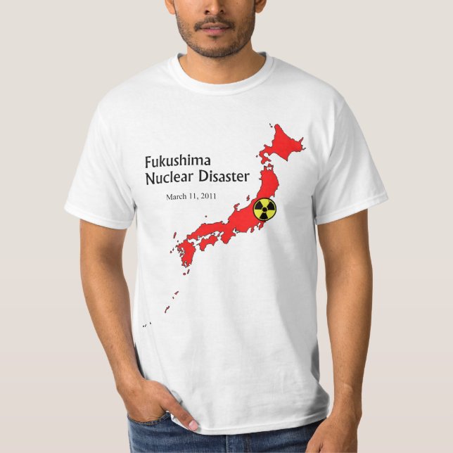 Camiseta Desastre nuclear de Fukushima (Anverso)