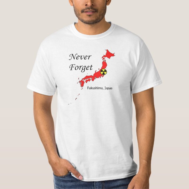 Camiseta Desastre nuclear de Fukushima, Japón (Anverso)