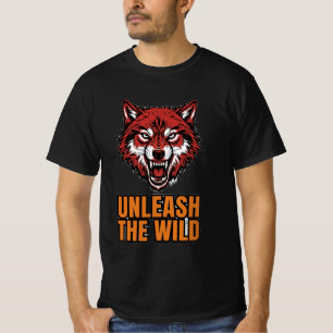 Camiseta Desata Al Lobo Fiero Salvaje