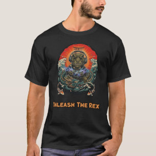 Camiseta Desata al Rex Poderoso Diseño de T-Rex Rugiendo