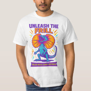 Camiseta Desata el Cuello Fruncido – Lagarto de Cuello Frun